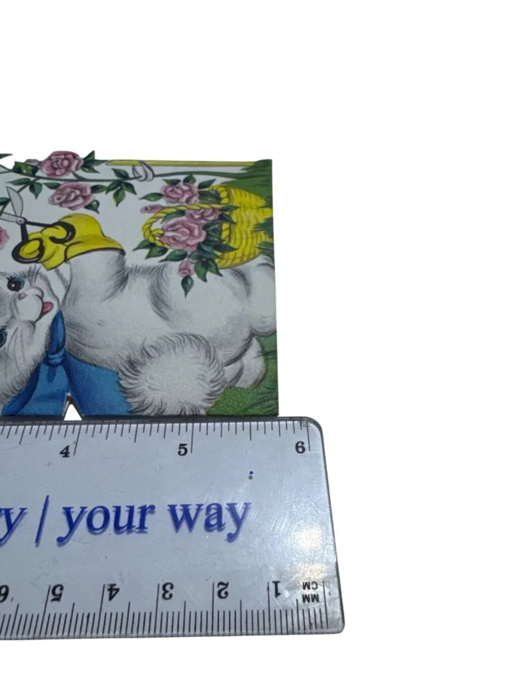 Vintage Stanley Greetings Bunny Now You’re 6 Birthday Card Made USA Die-Cut